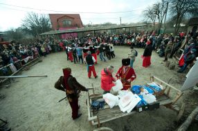 Participants in the celebration of Christmas