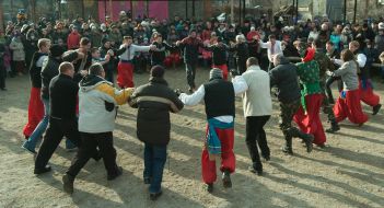 Participants in the celebration of Christmas