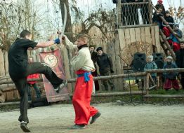 Participants in the celebration of Christmas
