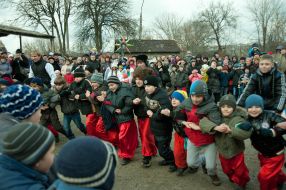 Participants in the celebration of Christmas