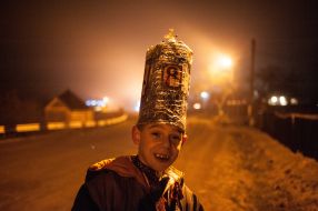 Participant of Christmas celebration