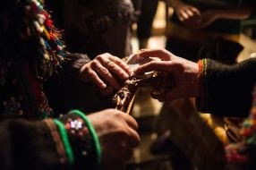 Participants of Christmas celebration