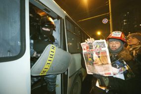 Collision on in Peremohy Avenue