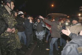 Collision on in Peremohy Avenue