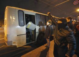 Collision on in Peremohy Avenue