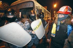 Collision on in Peremohy Avenue