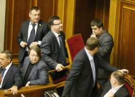 Blocking of presidium of parliament