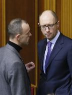 Arseniy Yatsenyuk and Andrey Kozhemyakin