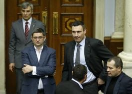 Vitaliy Kovalchuk, Vitali Klitschko and Ruslan Koshulynskyy