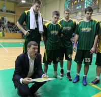Vitaly Chernov and the players BC "Kiev"