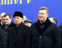 Vitaly Zakharchenko, Viktor Yanukovych and Nikolay Azarov