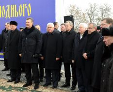 Nikolay Azarov, Viktor Yanukovych, Anatoly Prysyazhnyuk and Nikolay Prisyazhnyuk