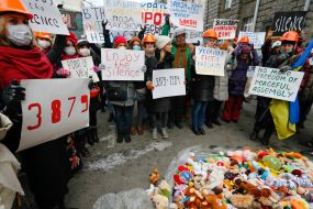 Акція "Українки проти рабського майбутнього"