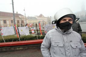 The protest against the laws adopted by the Verkhovna Rada