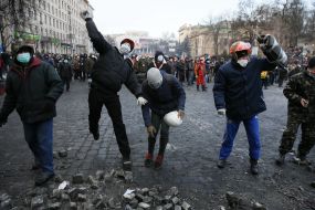 Clash on Hrushevskyi street 