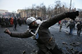 Clash on Hrushevskyi street 