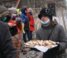 Clash on Hrushevskyi street