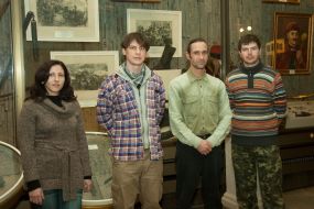 Employees of restoration workshop