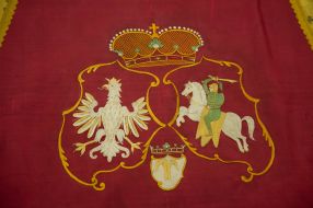 The Polish flag of the House of Vasa