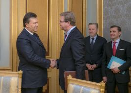 Viktor Yanukovich and Stefan Fule