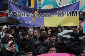 A meeting of the Crimean Tatars