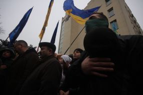 A meeting of the Crimean Tatars