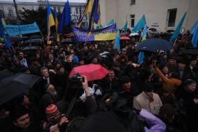 A meeting of the Crimean Tatars