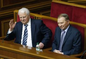 Leonid Kuchma and Leonid Kravchuk