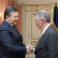 Viktor Yanukovich and Robert Serry