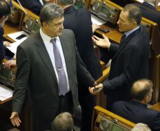 Petr Poroshenko and Nikolay Rudkovskiy