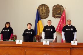 Elena Oleshko, Mikhail Dobkin and Sergey Chernov