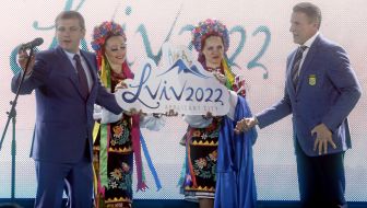 Aleksandr Vilkul and Sergey Bubka 