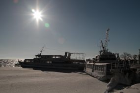 Black sea in winter
