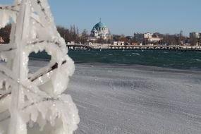 Black sea in winter