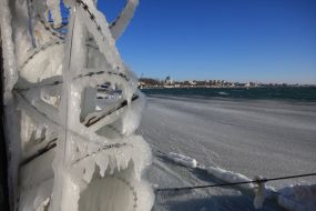 Black sea in winter