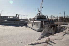 Black sea in winter