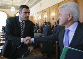 Vitali Klitschko and Vladimir Litvin