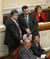 Petr Poroshenko and Vitali Klitschko