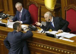 Igor Kaletnik, Vitaliy Klichko and Vladimir Rybak