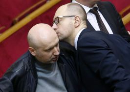 Arseniy Yatsenyuk and Aleksandr Turchinov
