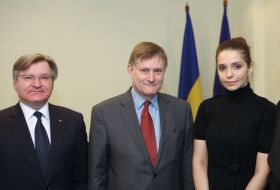 Gregory Nemyria, Hugh Bailey and Eugenia Tymoshenko