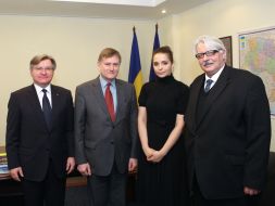 Gregory Nemyria, Hugh Bailey and Eugenia Tymoshenko