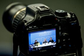 Image on the screen of camera