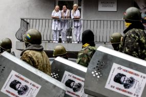 The members of Self-defence of Maydan