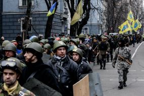 The members of Self-defence of Maydan