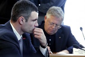 Vitali Klitschko and Petr Simonenko