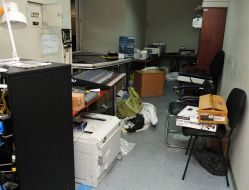 Cleaning in the building of KSCA