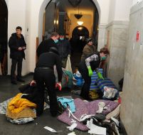 Cleaning in the building of KSCA