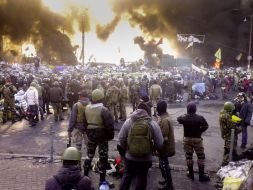 Activists on the street Hrushevskoho
