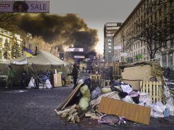 Activists on the street Hrushevskoho